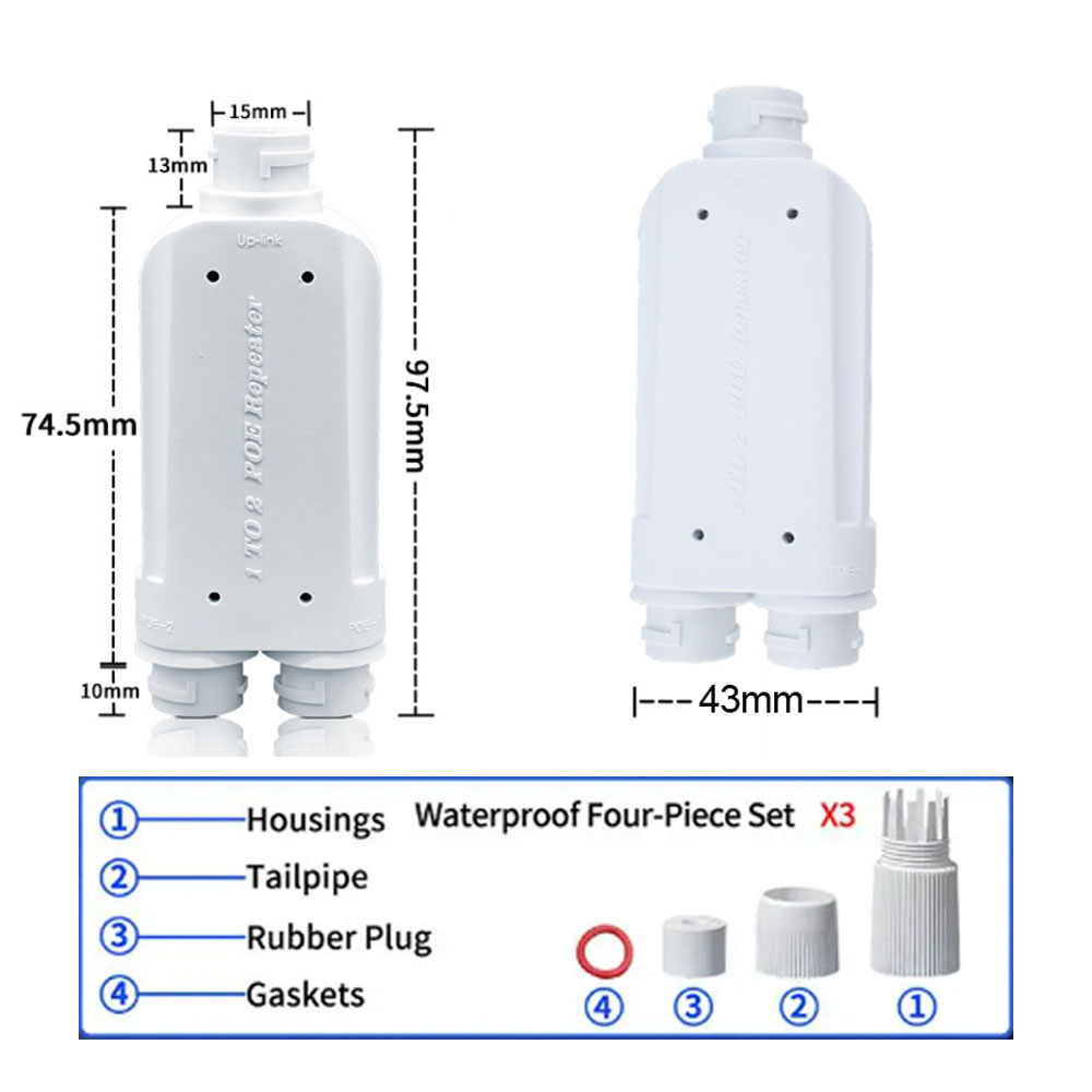 防水 POE 2 ポートリピータ IP66 10/100Mb - Power Over Ethernet のレビューと価格